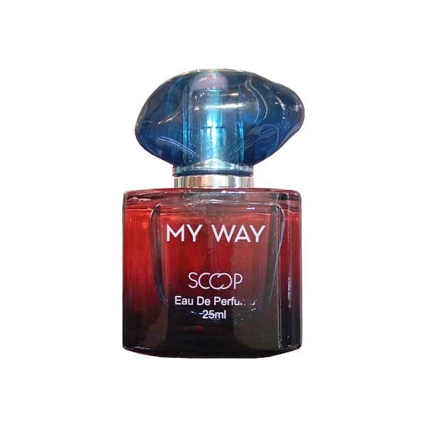 ادپرفیوم زنانه اسکوپ SCOOP مدل مای وی MY WAY  حجم 25 میلی لیتر