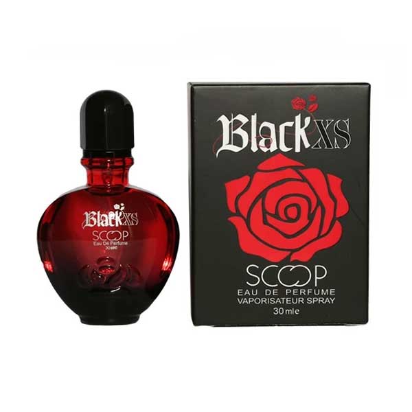 عطر زنانه اسکوپ مدل بلک ایکس اس  Black xs SCOOP  حجم 30 میلی لیتر