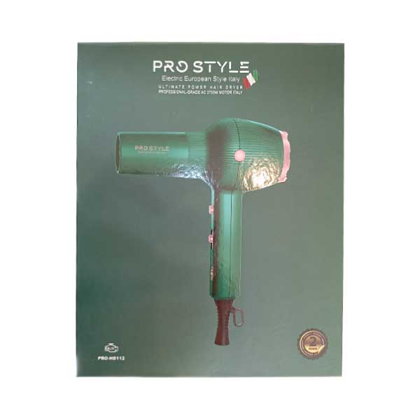 سشوار فوق حرفه ای 2700 وات پرو استایل pro style مدل HD112